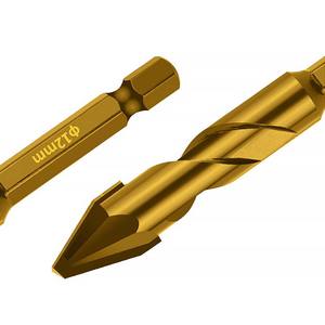 Perçage de carreaux de céramique dorés tête inclinée excentrique béton forage de ciment céramique spécial manche hexagonal - Product Image 2