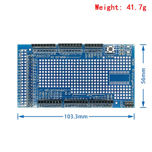 Placa de desarrollo de expansión MEGA 2560 R3 Proto Prototype Shield V3.0 + Mini Placa de pruebas PCB 170 puntos de amarre - Product Image 2