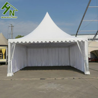Tente de réception extérieure blanche de haute qualité, double couche, en PVC imperméable, pour mariages, fêtes, expositions, pagode, utilisable en toutes saisons