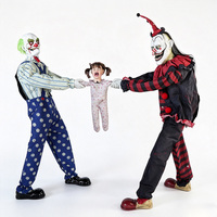 NED N137 Clown effrayant animatronique d'Halloween, déguisé en bébé, interactif électrique, décoration durable et rechargeable pour maison hantée
