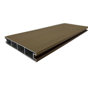 Tarima <span class=keywords><strong>de</strong></span> WPC <span class=keywords><strong>de</strong></span> Acero Galvanizado Coextruido Impermeable para Exteriores, Almacenes y Parques, Compuesto Hueco, Fácil <span class=keywords><strong>de</strong></span> Instalar, 140*23mm - Product Image 1