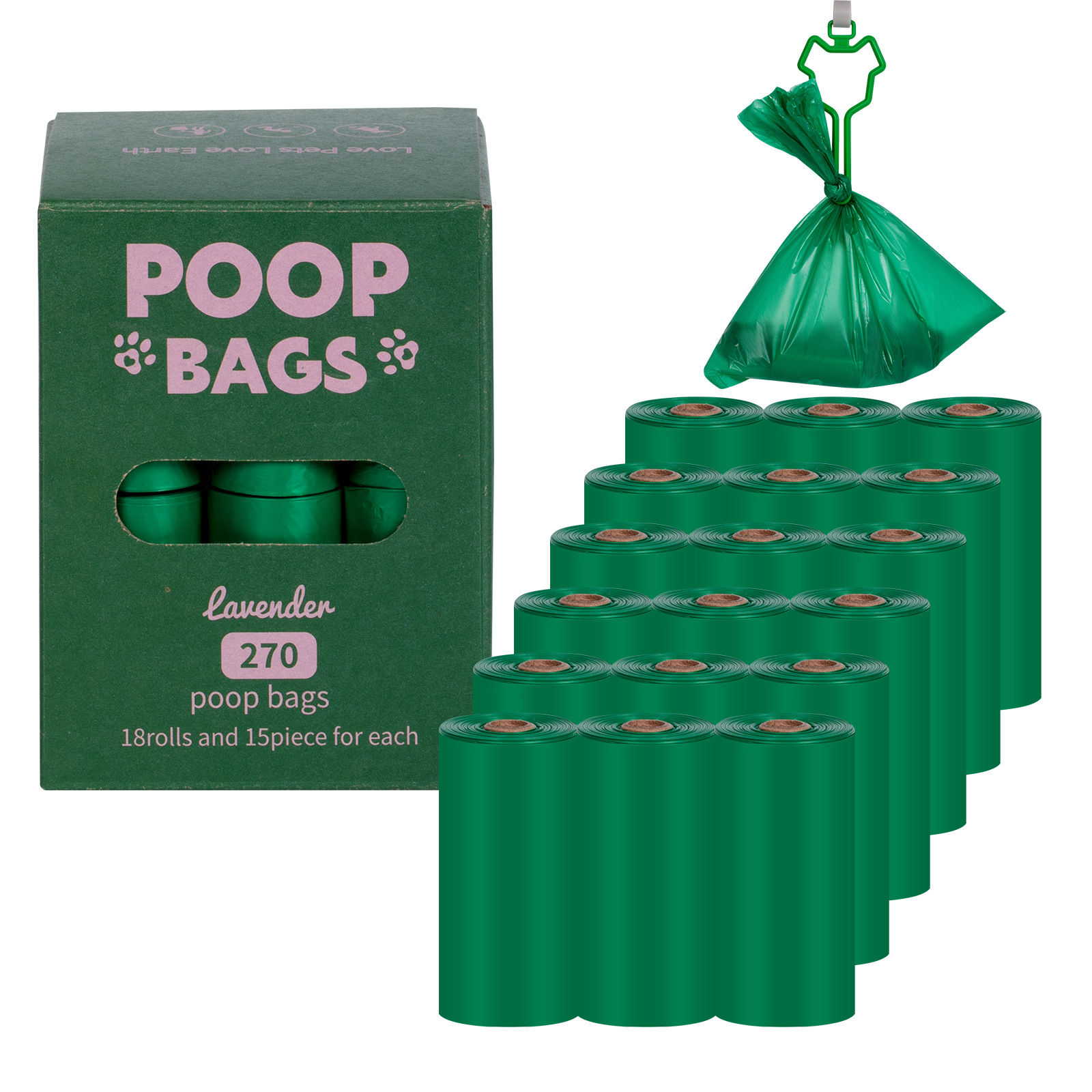 Green 18 volume clip boxed