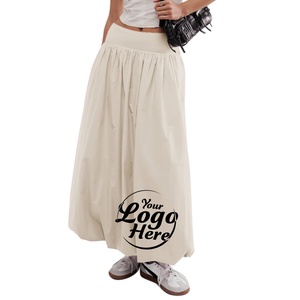 A Line Women Denim Mini <b>Skirt</b> Summer <b>Elastic</b> Natural Waist Casual Eco-Friendly Breathable Fairy Ruff Womens Bubble Shorts - Product Image 6
