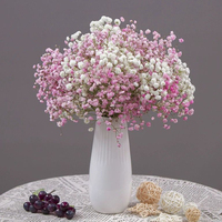 Couronne de fleurs décoratives souffle de bébé blanc vraies fleurs pressées séchées naturelles pour l'artisanat d'art bricolage