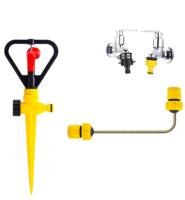 Sprinkler Pertanian 1/2" Male dengan Tekanan Rendah, Penggerak Gigi 360 Derajat, Terbuat dari Plastik untuk Sistem Irigasi Pertanian & Lahan Pertanian