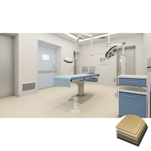 Hojas de pared WPC de efecto de madera de caoba respetuosas con el medio ambiente resistentes a las manchas <span class=keywords><strong>para</strong></span> salas de hospitales y pasillos - Product Image 5