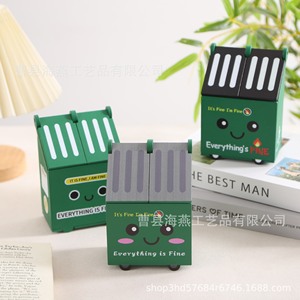 Wooden <b>chalk</b> storage box for office use, cartoon desktop writing pen storage box for home use. - Product Image 5