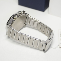 Montre à quartz pour homme, étanche, sportive, à trois aiguilles, avec bracelet en acier