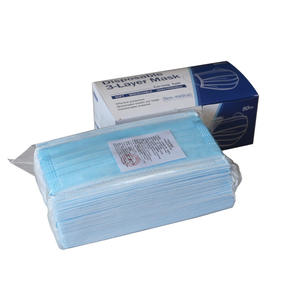 50 buah masker wajah hitam dewasa PPE Non Woven modis 3 lapis masker wajah sekali pakai - Product Image 3