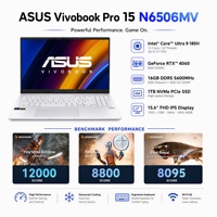 Portátil Usado Vivobook Pro 15 N6506MV Intel Core Ultra 9 185H RTX 4060 16GB 1TB 2.8K OLED 120Hz Grado A, Portátil para Juegos