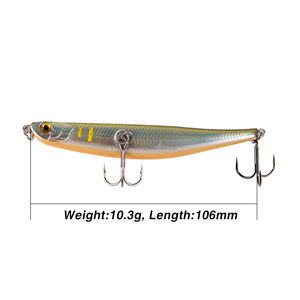 <span class=keywords><strong>Leurre</strong></span> flottant FloatingPencil 106mm 10.3g <span class=keywords><strong>Stickbait</strong></span> avec billes magnétiques pour la pêche au bar et au <span class=keywords><strong>brochet</strong></span> en haute mer, leurres de pêche - Product Image 3