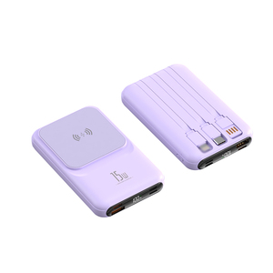 พาวเวอร์แบงค์พกพาขนาด 10000mAh ชาร์จไร้สายแบบแม่เหล็ก ความเร็วสูง 22.5W พร้อมหน้าจอแสดงผลดิจิตอล สำหรับโทรศัพท์มือถือ ช่องเสียบ Micro USB - Product Image 1