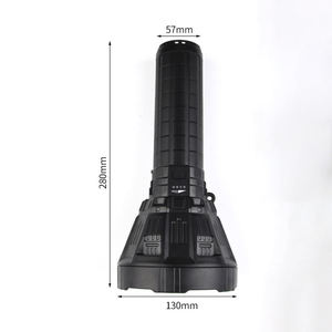 Linterna Táctica de Alta Potencia WOSEN para Camping, Zoom Retráctil, LED, ABS, Recargable por USB, IP66 Impermeable, Alcance de 1000M, 1000LM+ - Product Image 3