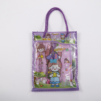 Útiles Escolares Kawaii, Juego de Papelería Portátil con Diseño de Dibujos Animados, Cuaderno, Sacapuntas, Borrador, Multicolor (Azul, Verde, Rosa, Morado)