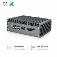 Mini PC compact sans ventilateur OEM N100 puissant, design robuste, triple affichage 4K, ports d'entrée/sortie riches pour affichage numérique et kiosque
