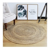 10% Rabatt Natürlicher Teppich Handgefertigter Seegras-Teppich Jute Runder Teppich Runder Strohteppich Wicker-Matte Wohnzimmer Seegras-Teppich Vietnam