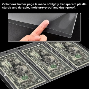 Kpop Style 100 Envelope Custom 3-Pocket Binder Book Closure with PU Cover Challenge <strong>Collecting</strong> Bill <strong>Banknote</strong> Paper Money Pages