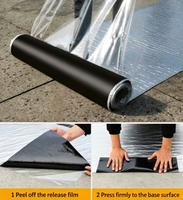 Membrane d'étanchéité en bitume polymère modifié auto-adhésive, en feuille d'aluminium anti-fuite, facile à poser, pour matériaux de construction