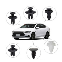 HE26 100 Pièces Attaches de Pression pour Voiture Agrafes Automobiles Fermoirs en Plastique Auto Tailles Mixtes Clips de Garde-Boue Rivets en Plastique