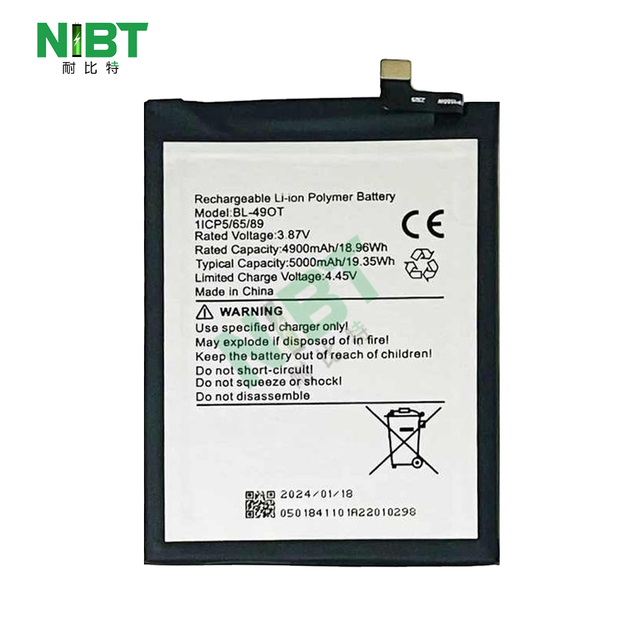 NIBT OEM High Capacity BL-49OT 4900mAh 3.87V Li-ion Battery Mobile Phone Replacement Battery for TECNO