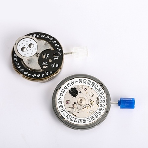 Mouvement de montre NH35 modifié, module double disque grande date et phases de lune, 24 rubis, calibre automatique pour la personnalisation de marques - Product Image 1