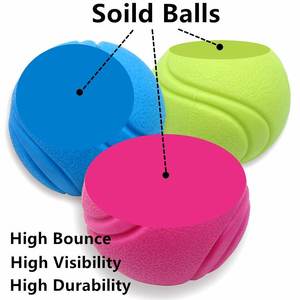 ของเล่นลูกบอลยางเคี้ยวหนักทำจากยางธรรมชาติทนทานเป็นมิตรกับสิ่งแวดล้อมสไตล์โมเดิร์นไม่สามารถทำลายได้และเด้งบรรจุในกล่องสำหรับสัตว์เลี้ยง - Product Image 3