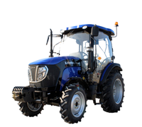 Traktor Pertanian Foton Lovol 60HP 604E dengan Pemuat Depan Traktor Pertanian Mini Beroda 4x4 Traktor Pertanian