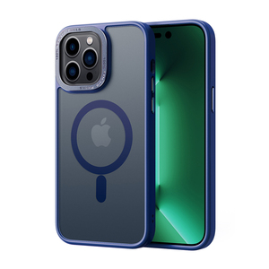 Ốp điện thoại <span class=keywords><strong>iPhone</strong></span> 15 14 15 Pro Max Plus trong suốt mờ, có nam châm, cảm giác cầm thoải mái - Product Image 3