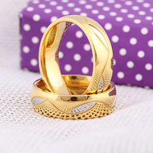 Diamond <b>Rings</b> Stainless Steel Couple <b>Rings</b> Round Brilliant Cut Geometric Shape Gift Unisex Jewelry CG1076 - Product Image 3