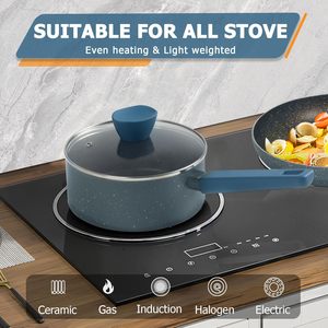 <span class=keywords><strong>Batterie</strong></span> <span class=keywords><strong>de</strong></span> <span class=keywords><strong>Cuisine</strong></span> Antiadhésive Haut <span class=keywords><strong>de</strong></span> Gamme en Marbre et Granit - Product Image 4