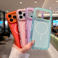 Coque de téléphone portable magnétique IVYMAX IMD Oem Premium élégante et colorée en TPU mat pour iPhone 17 16 18 Pro Max