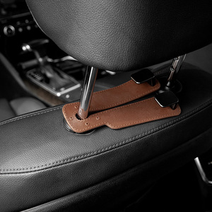 Gancho para Reposacabezas de Coche 2 en 1 de Calidad Premium, Minimalista, de Gamuza, para Asiento Trasero, Gancho Doble Colgante, Gran Capacidad de Carga, Soporte de Pared de Aleación - Product Image 5