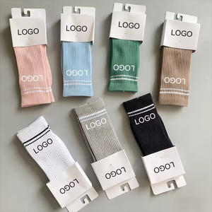 High Quality Custom Logo OEM Men <b>Women</b> Breathable Comfort Sports Cotton Knit Ankle <b>Crew</b> <b>Socks</b> Wholesale - Product Image 1