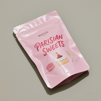 Sachet Doypack Brillant Stratifié Hermétique Qualité Alimentaire, Personnalisé avec Fermeture Ziplock, Vente en Gros pour Aliments pour Animaux, Snacks, Noix, Thé