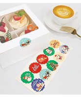 Autocollants d'étanchéité pour boîtes à gâteaux de haute qualité en gros, film offset laminé, taille personnalisée, étiquettes pour emballages alimentaires et boîtes cadeaux