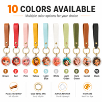 Kit de fabrication de porte-clés personnalisés en gros avec coupe-papier et sangles colorées pour cadeaux de mariage et faveurs de fête, machine à fabriquer des boutons