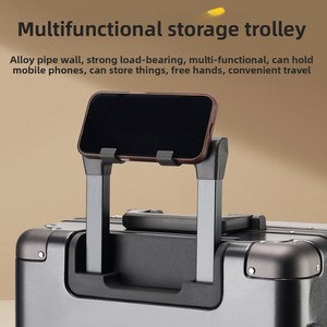 Valise moderne à cadre en <span class=keywords><strong>aluminium</strong></span> de style dessin animé avec logo personnalisable Roues pivotantes Valise à bagages à main en PC de voyage de l'usine - Product Image 6