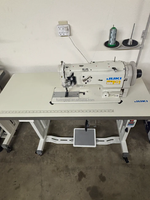 Máquina de coser industrial de una aguja de alta resistencia JUKI LU-1508N con arrastre superior para coser cuero y sofás, en venta