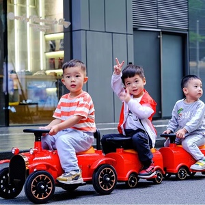 <span class=keywords><strong>Train</strong></span> à Roulettes pour Enfants et Parents, Voiture Électrique Miniature Intérieure à Moteur Électrique 12V en Plastique - Product Image 1