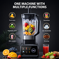 Licuadora 3 en 1 Multifuncional de Alta Resistencia, Licuadora Eléctrica Comercial de 2.5L con 6 Cuchillas, Bajo Nivel de Ruido, para Uso Doméstico y en Restaurantes, para Preparar Smoothies