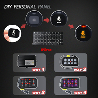Panel de interruptores LED todoterreno de 8 canales, caja de control de circuito general para SUV, ATV, UTV, camiones 4x4, vehículos marinos de 12V y 24V