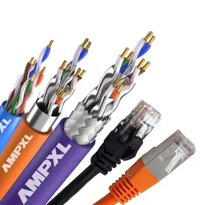 最优惠价格utp cat6局域网电缆1000米utp局域网防水红色贴片cat6a 305mt cat5e电缆