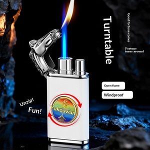 Novel High-quality Handmade Metal <strong>Lighter</strong> Arc Inflation Feature Directly Shoots Flames Towards Open Flame. Dual Fire Starter - Product Image 2