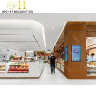 Comptoir d'exposition personnalisé en bois pour pharmacie, présentoir de vente au détail pour vitrine de pharmacie