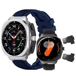Montre connectée TWS pour homme AIMB-Z19 Fashion Factory 2 en 1 avec écran TFT, suivi de la fréquence cardiaque, appels Bluetooth, musique et écouteurs sans fil - Product Image 4