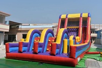 Toboggan et obstacle gonflables de parcours d'obstacles gonflables commerciaux pour enfants et adultes pour enfants