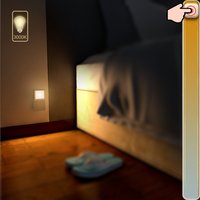 Veilleuse LED à détecteur de mouvement ABS à brancher, avec lumière douce et chaude, allumage/extinction automatique, design économe en énergie, pour usage domestique
