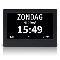 Tablette Android noire de 7 pouces écran tactile intelligent calendrier familial Google cadre Photo numérique interactif MP3 Audio AVI Format vidéo