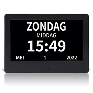 Tableta Android negra de 7 pulgadas Pantalla táctil inteligente Calendario familiar de <span class=keywords><strong>Google</strong></span> Marco de fotos digital interactivo MP3 Audio AVI Formato de video - Product Image 6