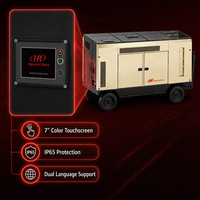 Compresseur d'air diesel portable de type vis, à remorquer, pour machine de forage de puits profonds et de sondages miniers, série Ingersoll Rand DP
